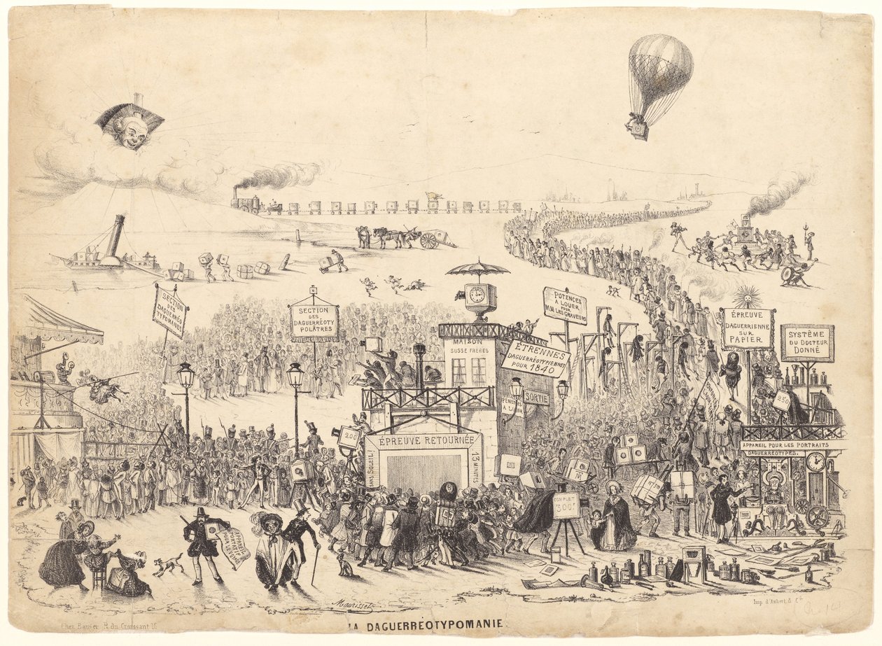 Dagerotypomania autorstwa Theodore Maurisset