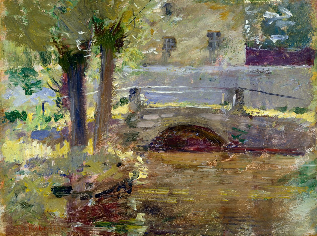 Most w Giverny, 1891 autorstwa Theodore Robinson