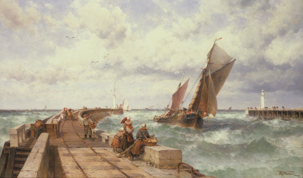 Powrót rybaków autorstwa Theodore Weber