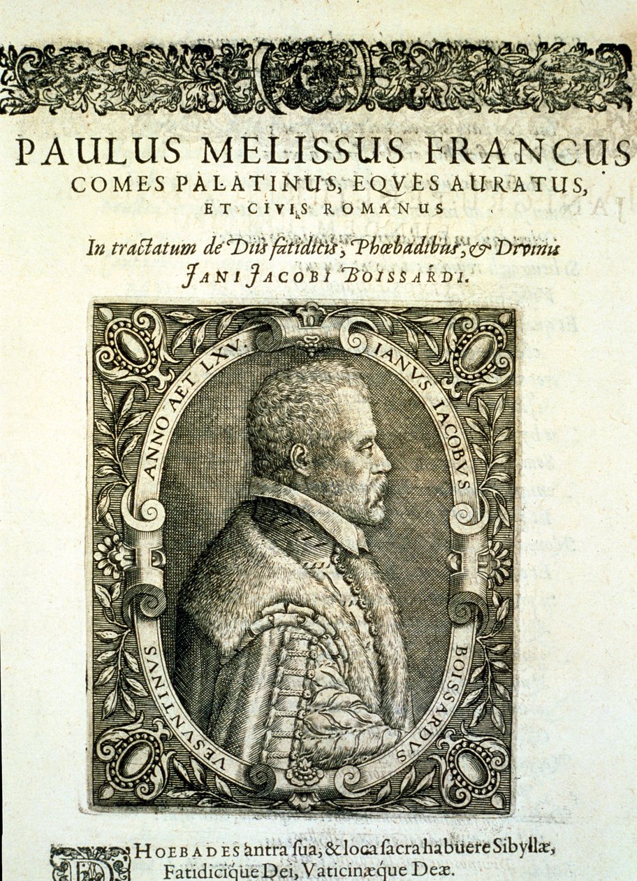 Frontyspis do „Tractatus Posthumis” Jean-Jacques Boissard, c.1605 autorstwa Theodore de Bry