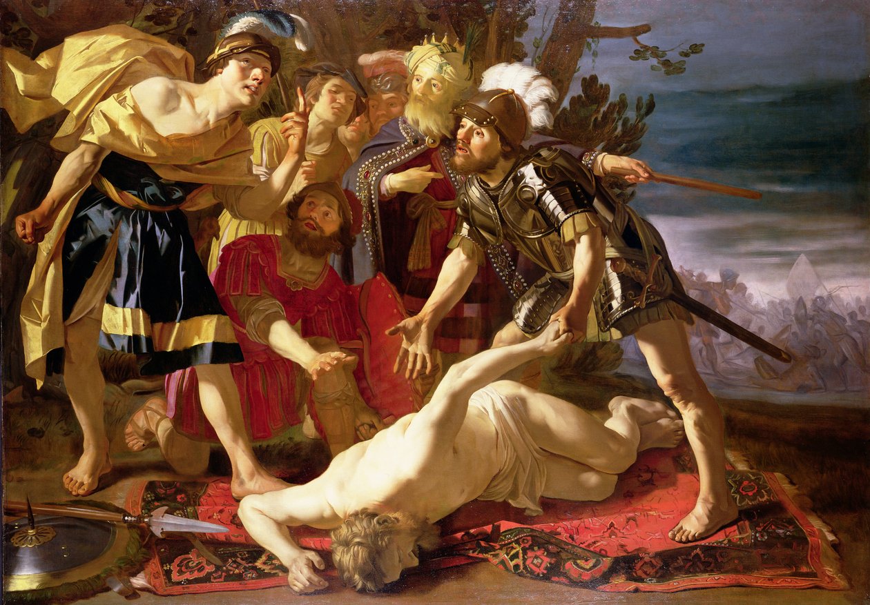 Achilles: decyzja o wznowieniu walki po śmierci Patroklusa autorstwa Theodore van Baburen