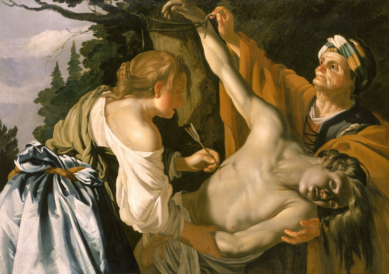 Opieka św. Sebastiana, 1622 r autorstwa Theodore van Baburen