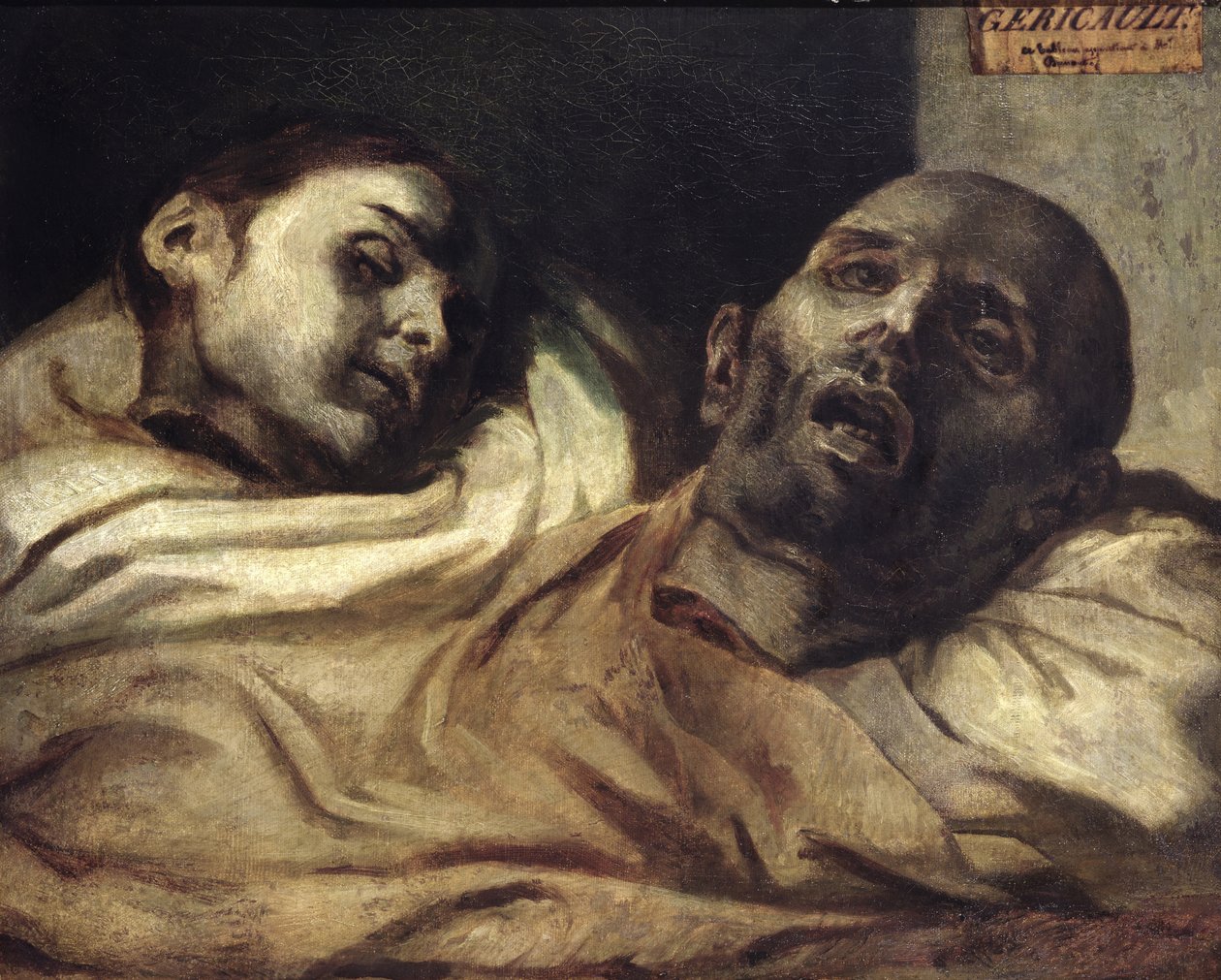 Głowy ofiar tortur (olej na płótnie) autorstwa Theodore (after) Gericault