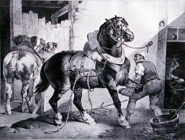 Kuźnia (lito) autorstwa Theodore (after) Gericault