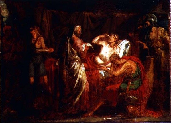 Aleksander i jego lekarz Philippe autorstwa Theodore (attr. to) Gericault