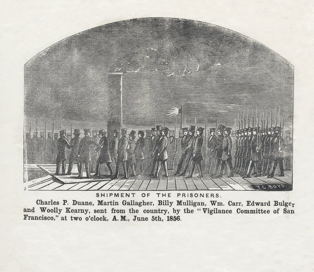 Przesyłka Więźniów, wyd. 1856 autorstwa Theodore C. Boyd