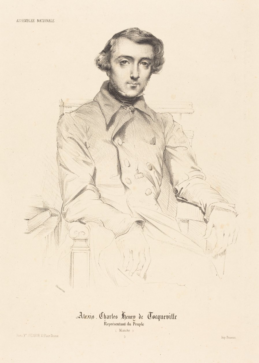Alexis Charles Henry de Tocqueville autorstwa Théodore Chassériau