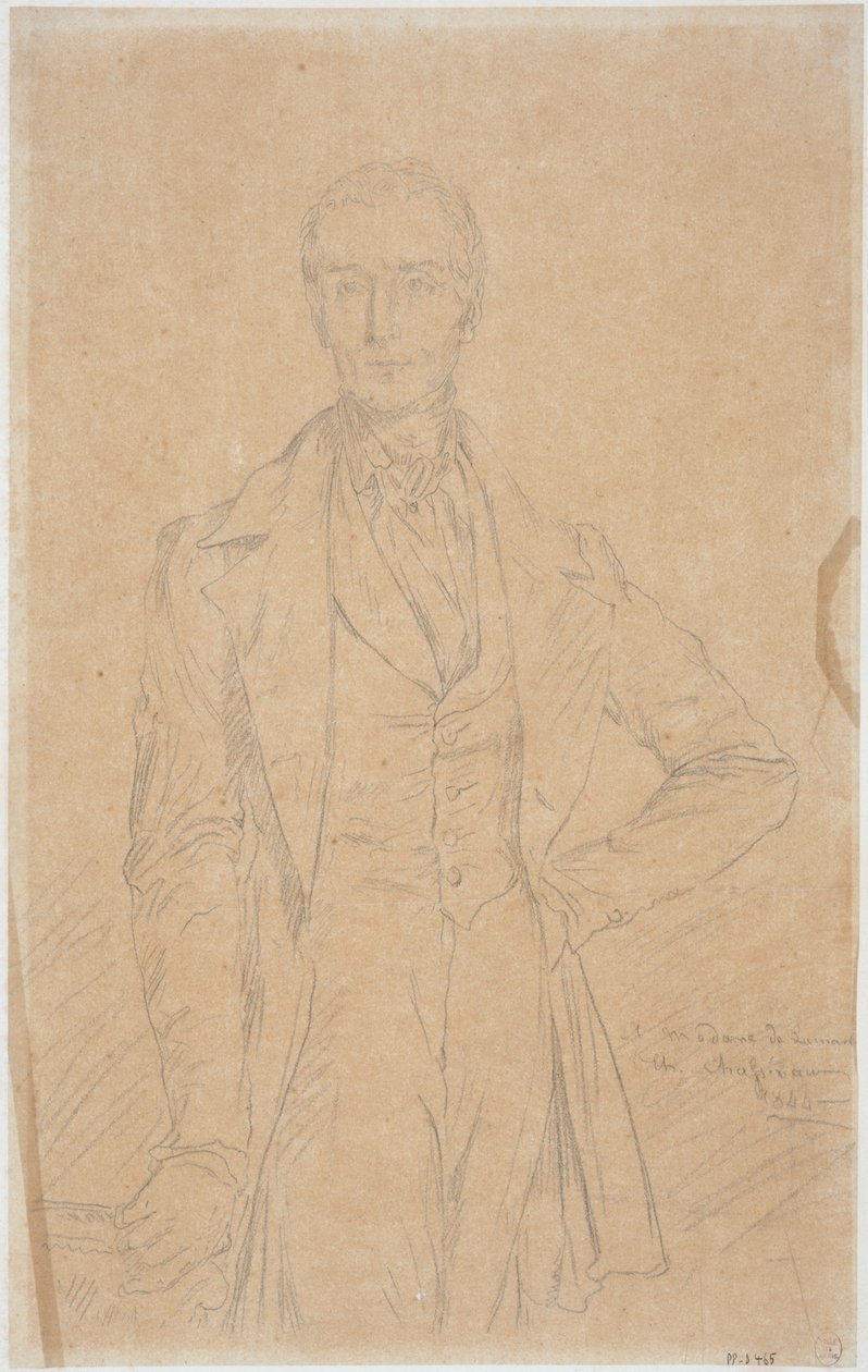 Alphonse de Lamartine autorstwa Théodore Chassériau
