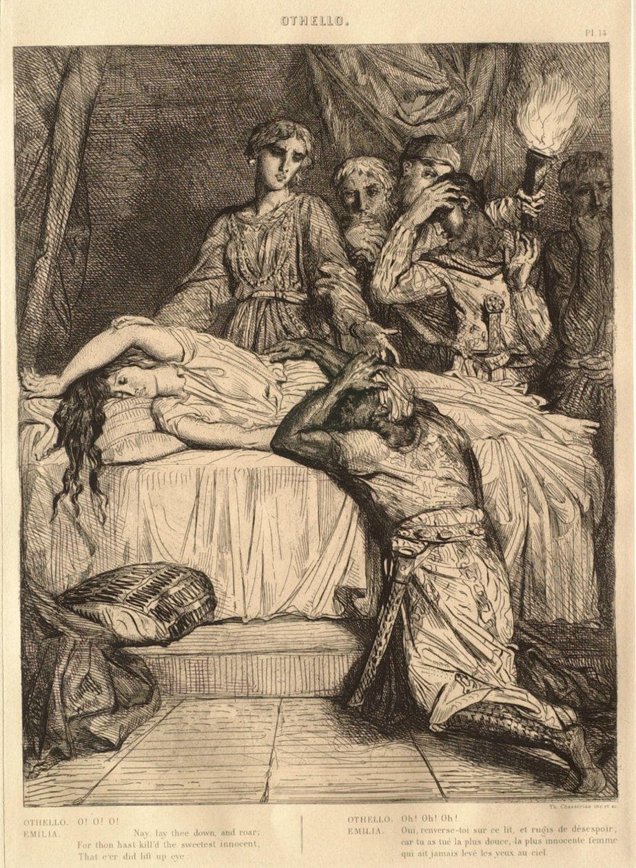 Suita Otello: nr 14 (akt 5, scena 2) autorstwa Théodore Chassériau