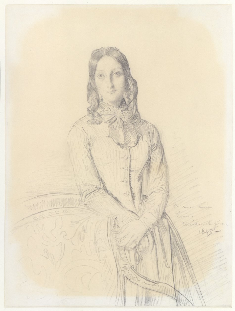 Portret Madame Gabrielle Marcotte de Quivières autorstwa Théodore Chassériau