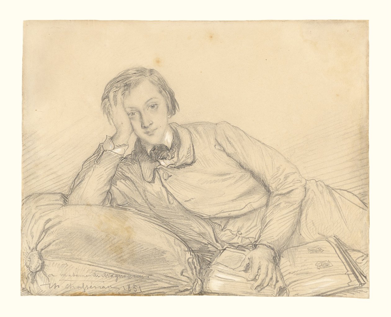 Portret Raymonda de Magnoncourt autorstwa Théodore Chassériau