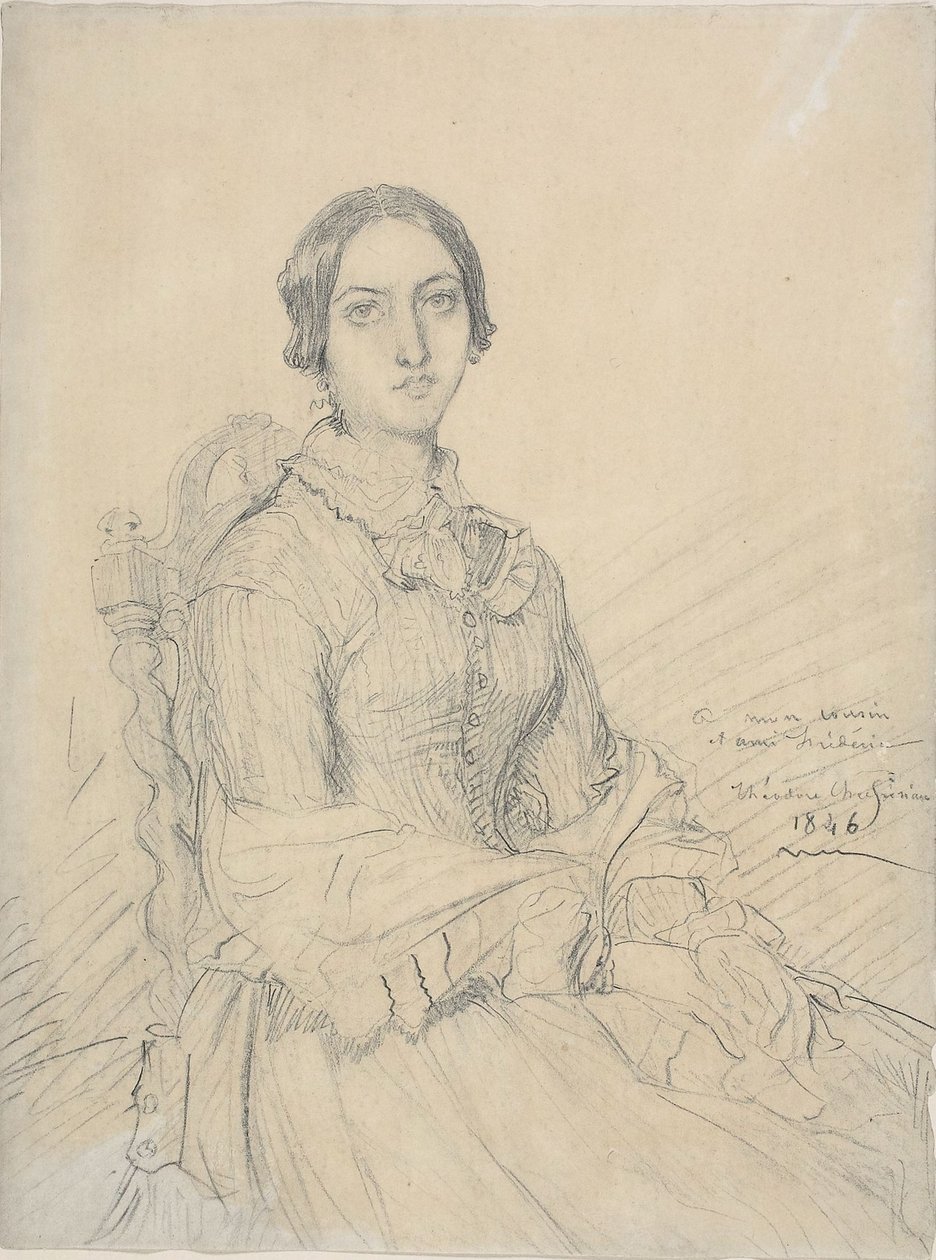 Portret baronowej Chassériau autorstwa Théodore Chassériau