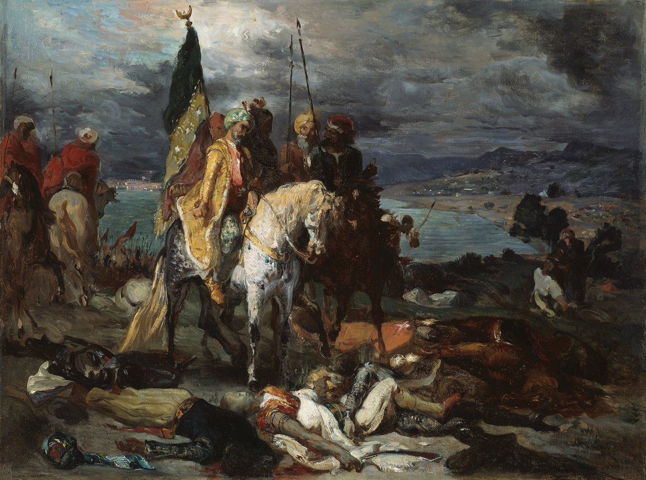 Saraceni i krzyżowcy autorstwa Théodore Chassériau