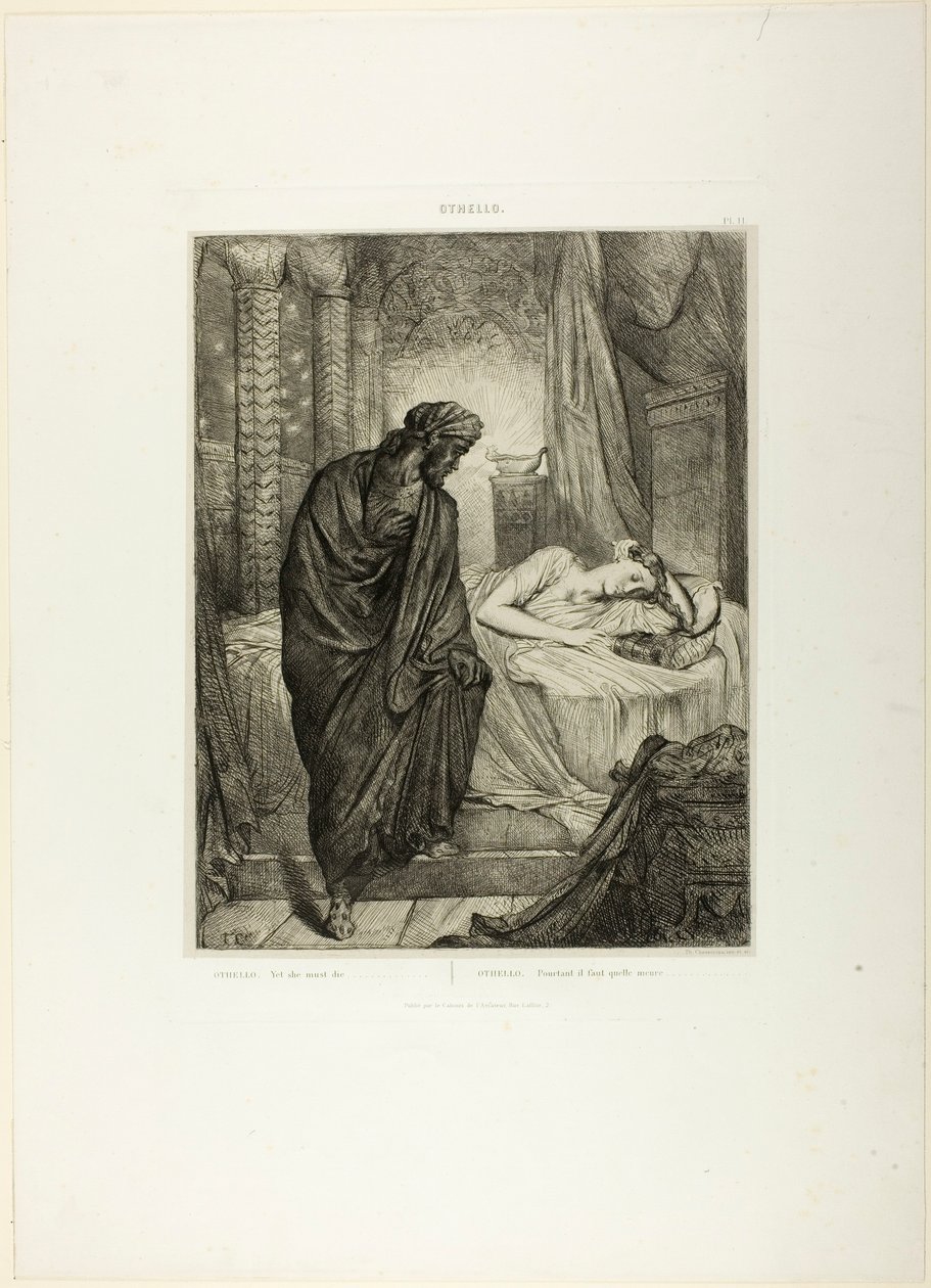 Yet She Must Die, płyta jedenasta z Otella autorstwa Théodore Chassériau