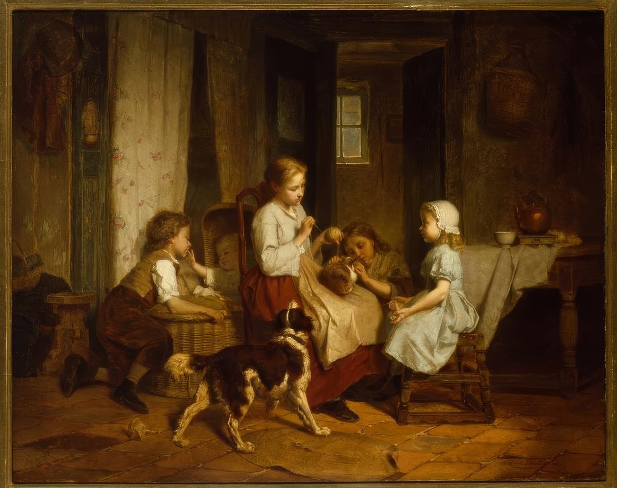 Szczęśliwa rodzina autorstwa Theodore Gerard
