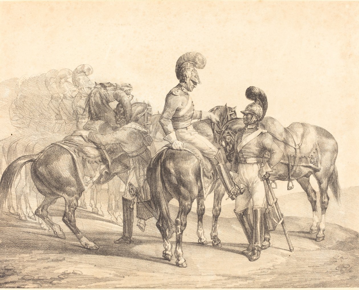 Partia Strażników Życia autorstwa Theodore Gericault