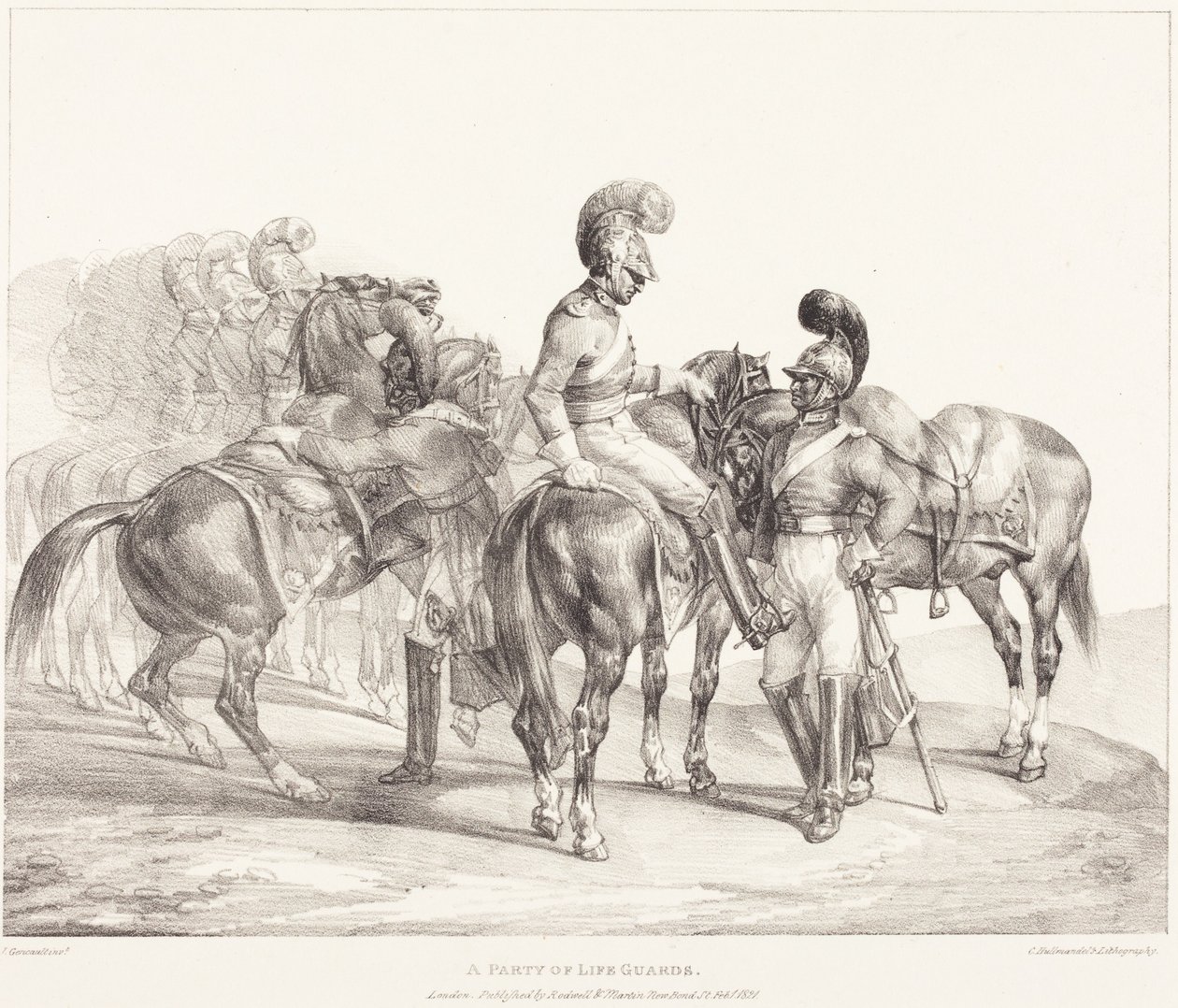 Grupa ratowników wodnych autorstwa Theodore Gericault