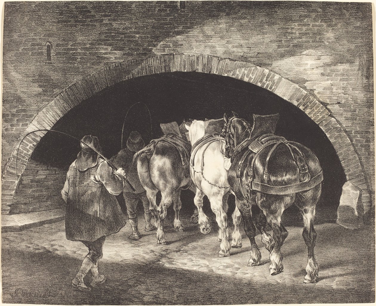 Nabrzeże Adelphi autorstwa Theodore Gericault