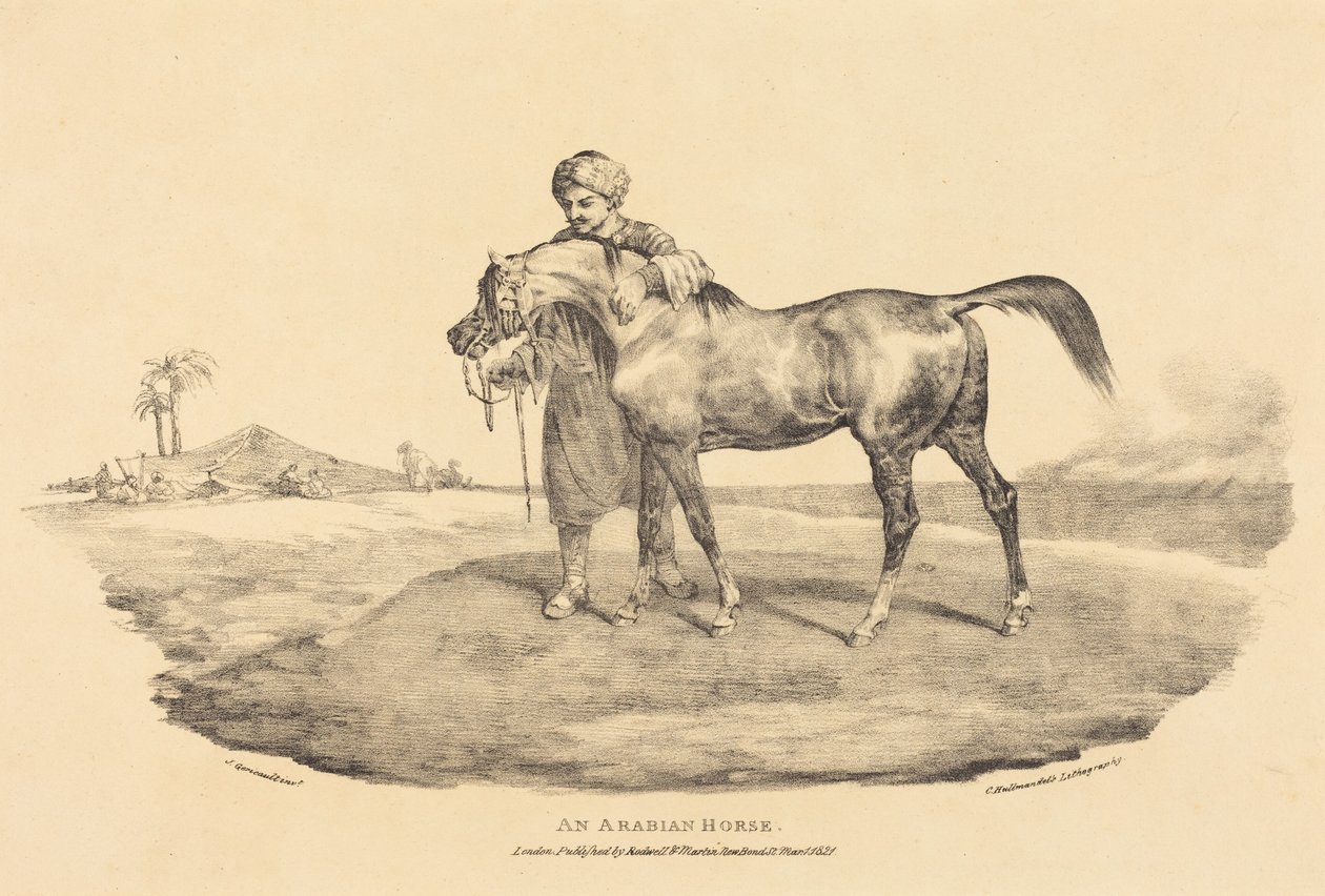 Koń arabski autorstwa Theodore Gericault