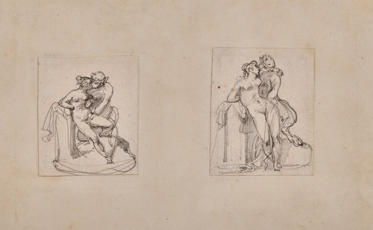 Antiope zgwałcona przez Jowisza pod postacią satyra autorstwa Theodore Gericault