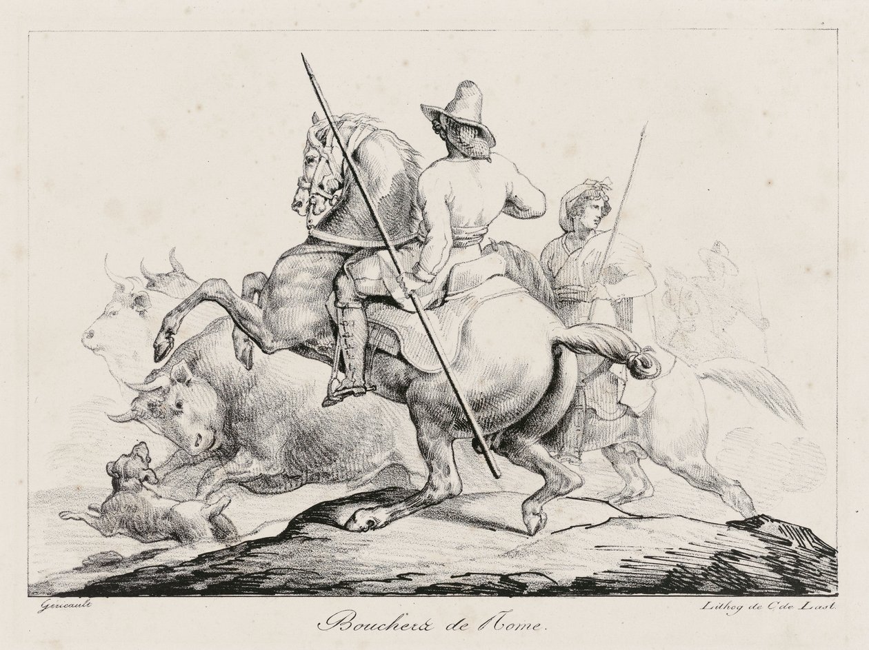 Rzymscy rzeźnicy (Roman Butchers) autorstwa Theodore Gericault