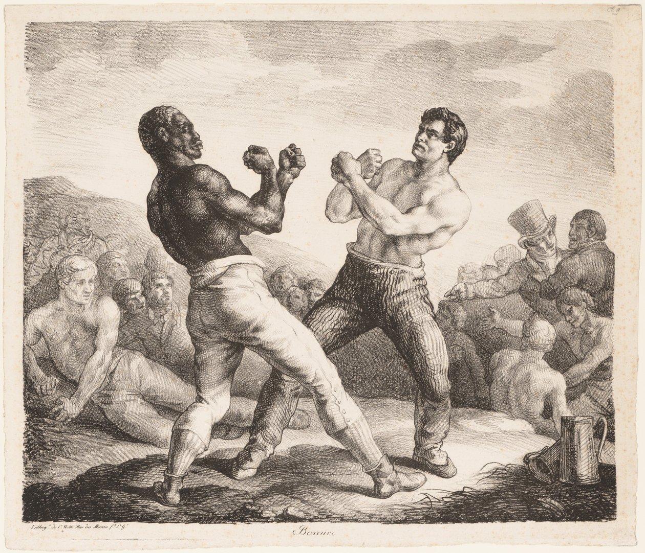 Bokserzy autorstwa Theodore Gericault