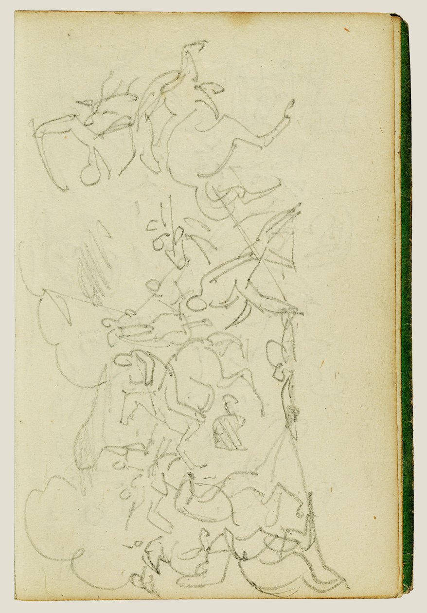 Bitwa kawalerii autorstwa Theodore Gericault