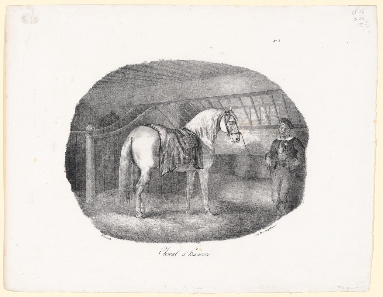 Koń hanowerski (A Hanoverian Horse) autorstwa Theodore Gericault