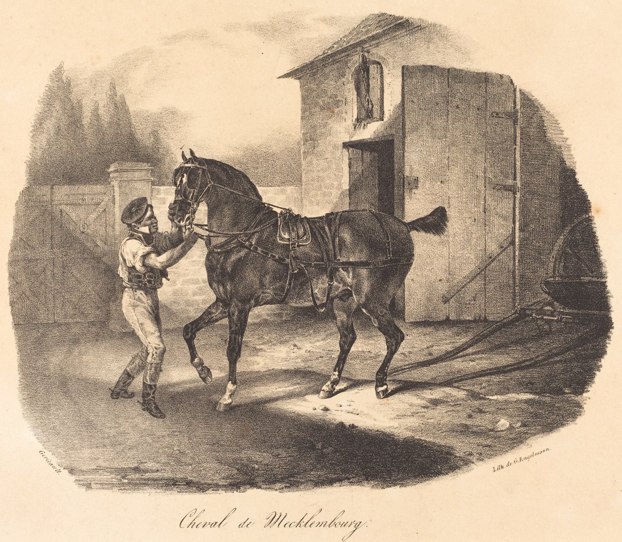 Koń meklemburski autorstwa Theodore Gericault