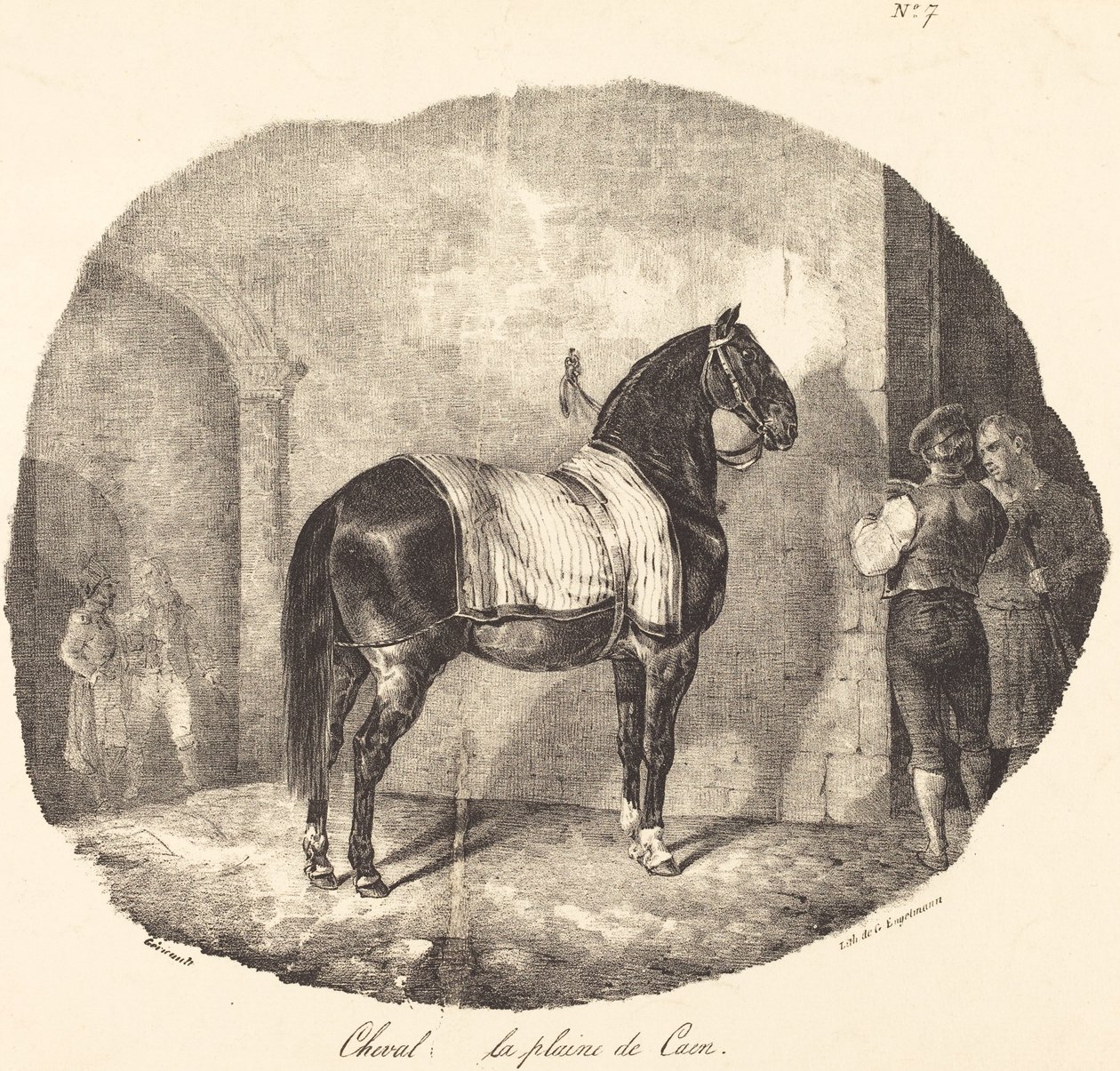 Caen zwykły koń autorstwa Theodore Gericault