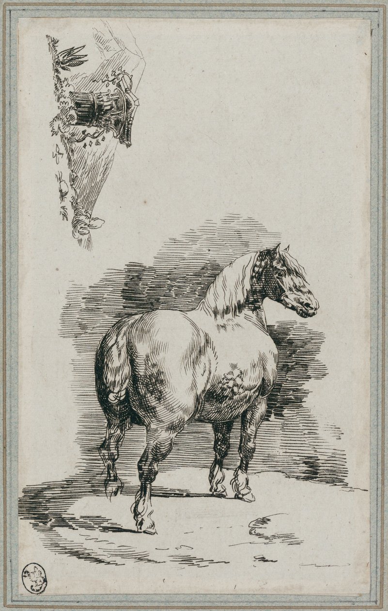 Koń szary cętkowany (A Dapple-Gray Horse) autorstwa Theodore Gericault