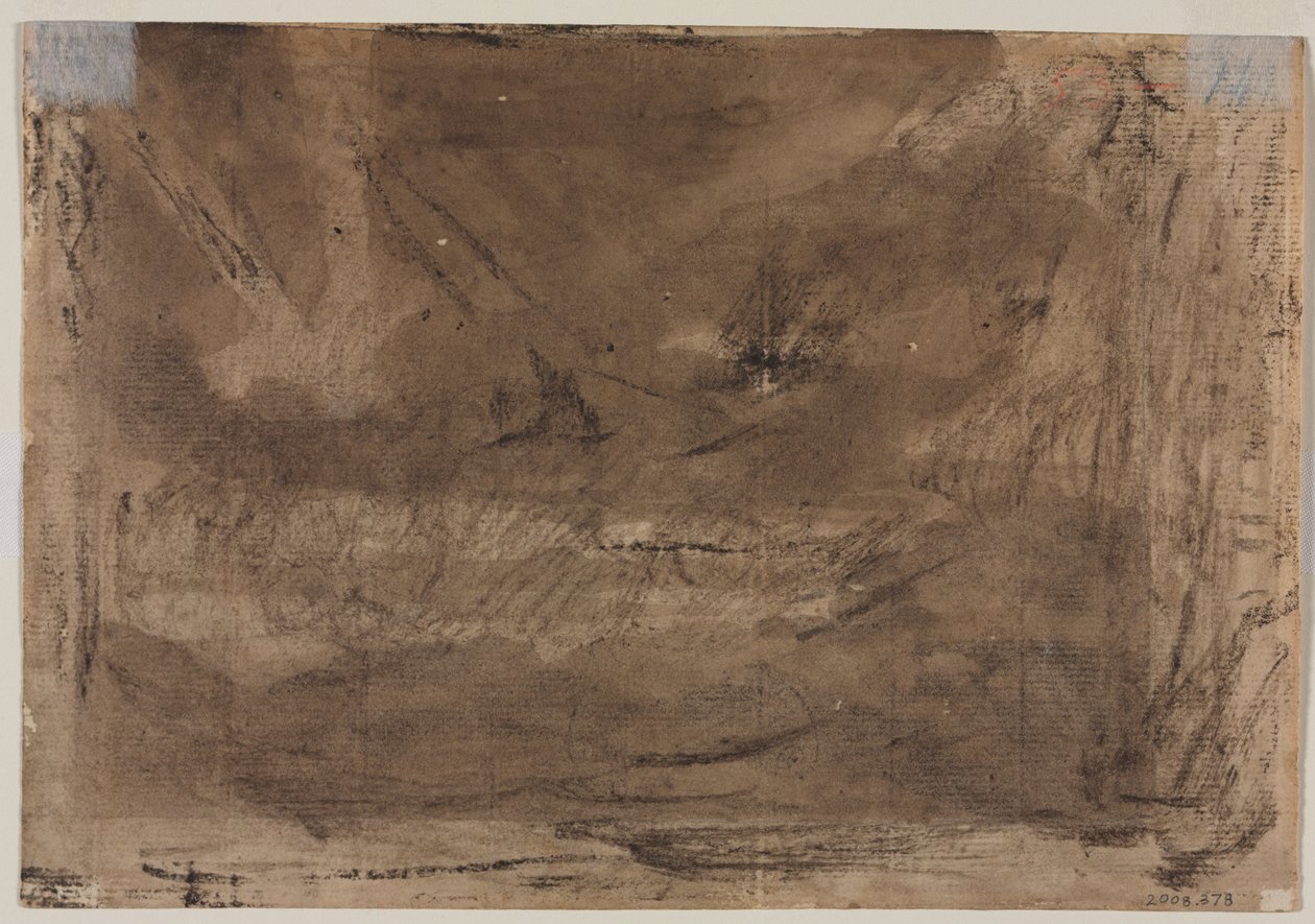 Studium kompozycyjne? (prawdopodobnie dla „Potopu Poussina”) (verso) autorstwa Theodore Gericault
