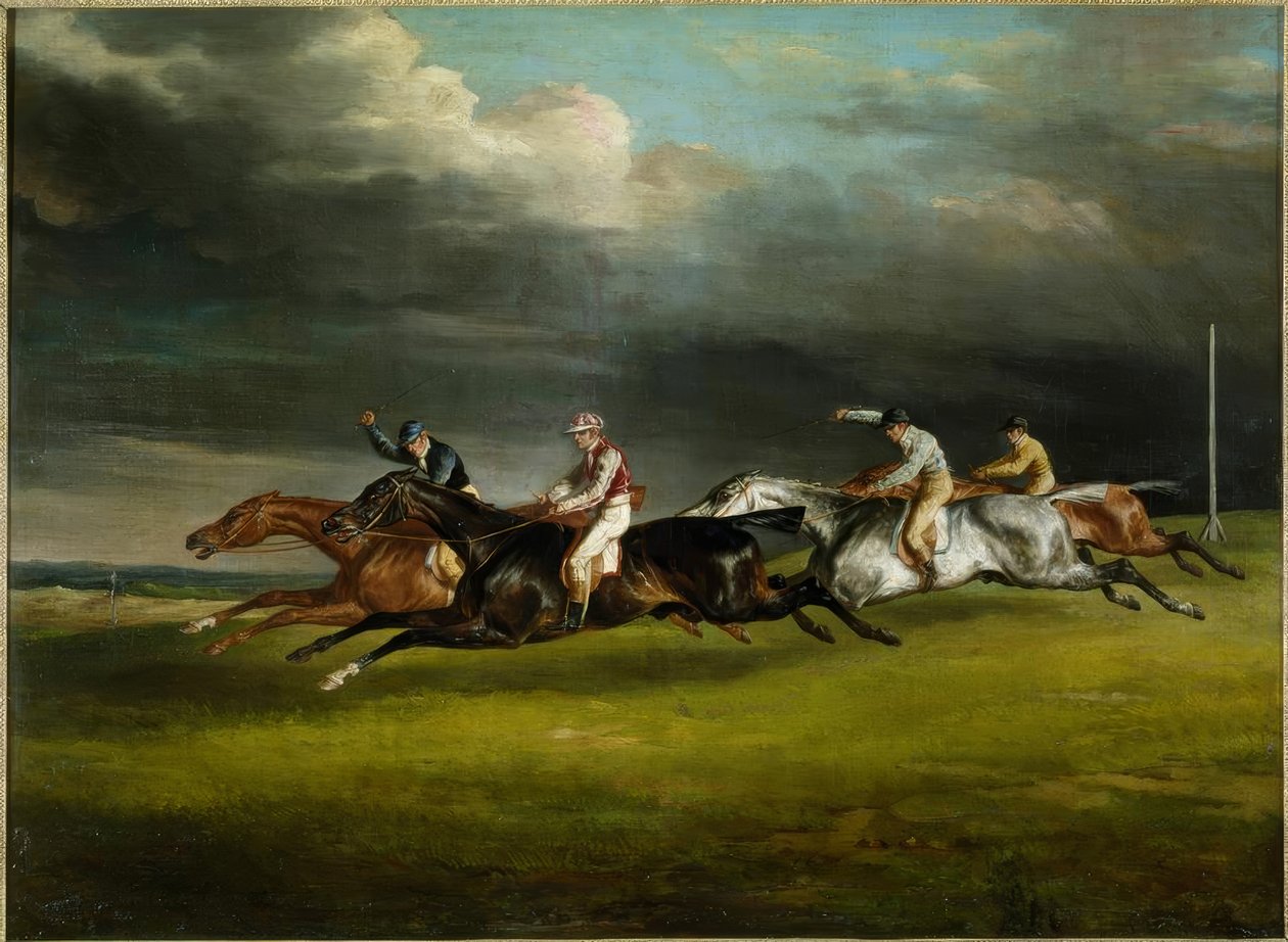 Wyścigi konne (derby 1821 w Epsom autorstwa Theodore Gericault