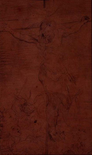Ukrzyżowanie (ołówek) autorstwa Theodore Gericault