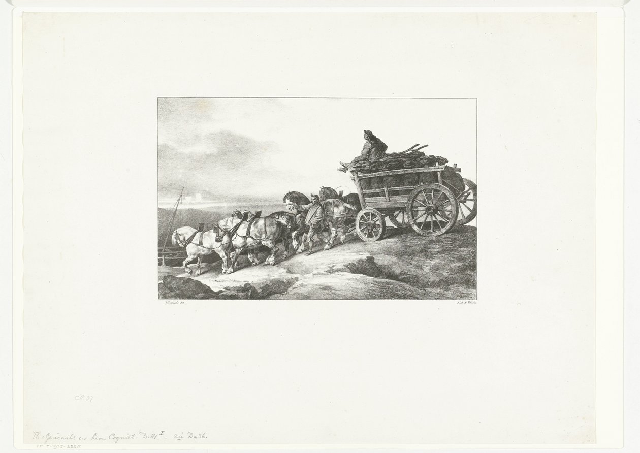 Wagon węglowy autorstwa Theodore Gericault