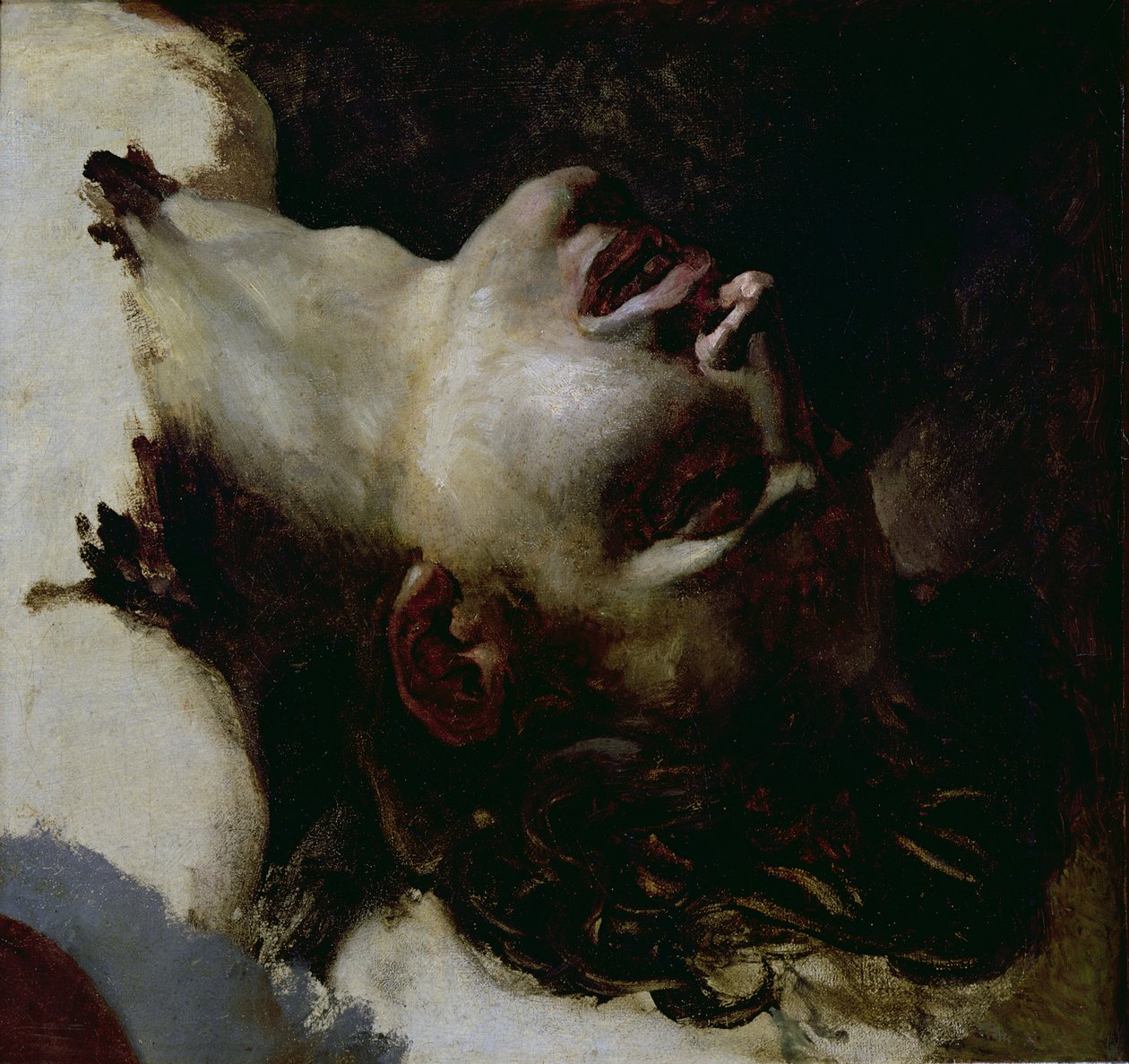 Głowa martwego młodzieńca, przed 1819 r. autorstwa Theodore Gericault