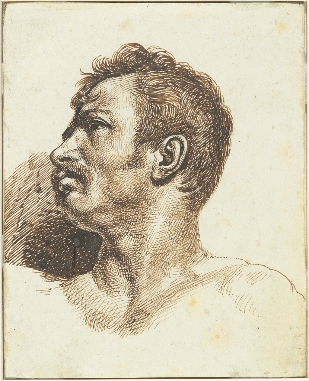 Głowa mężczyzny [odbyt] autorstwa Theodore Gericault