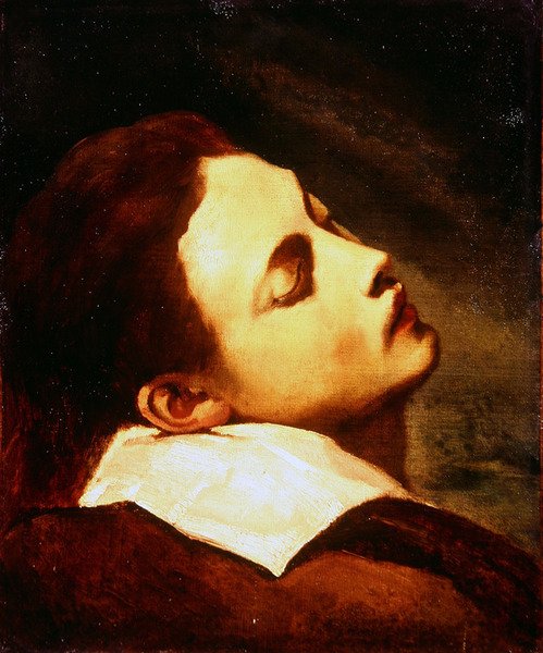 Głowa martwego młodzieńca (olej na płótnie) autorstwa Theodore Gericault