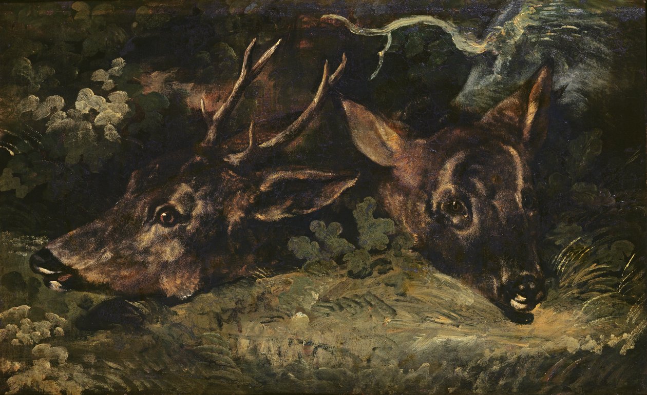 Głowy sarny, 1815 autorstwa Theodore Gericault