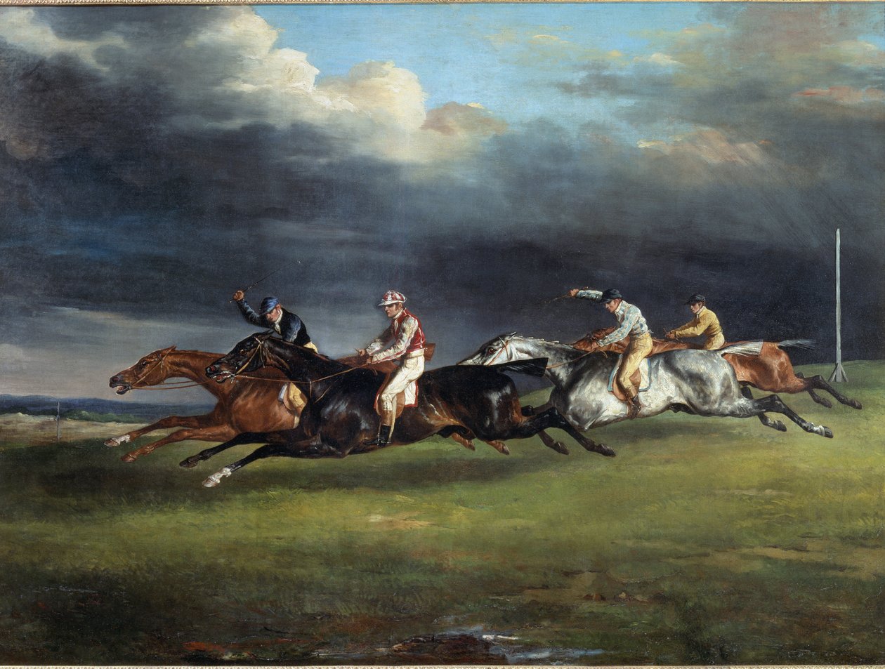 Wyścig konny mówi derby w Epsom Painting by Theodore Gericault autorstwa Theodore Gericault