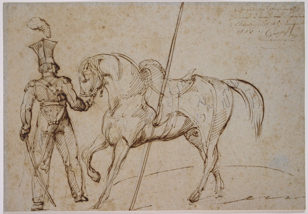 Lancer i koń autorstwa Theodore Gericault