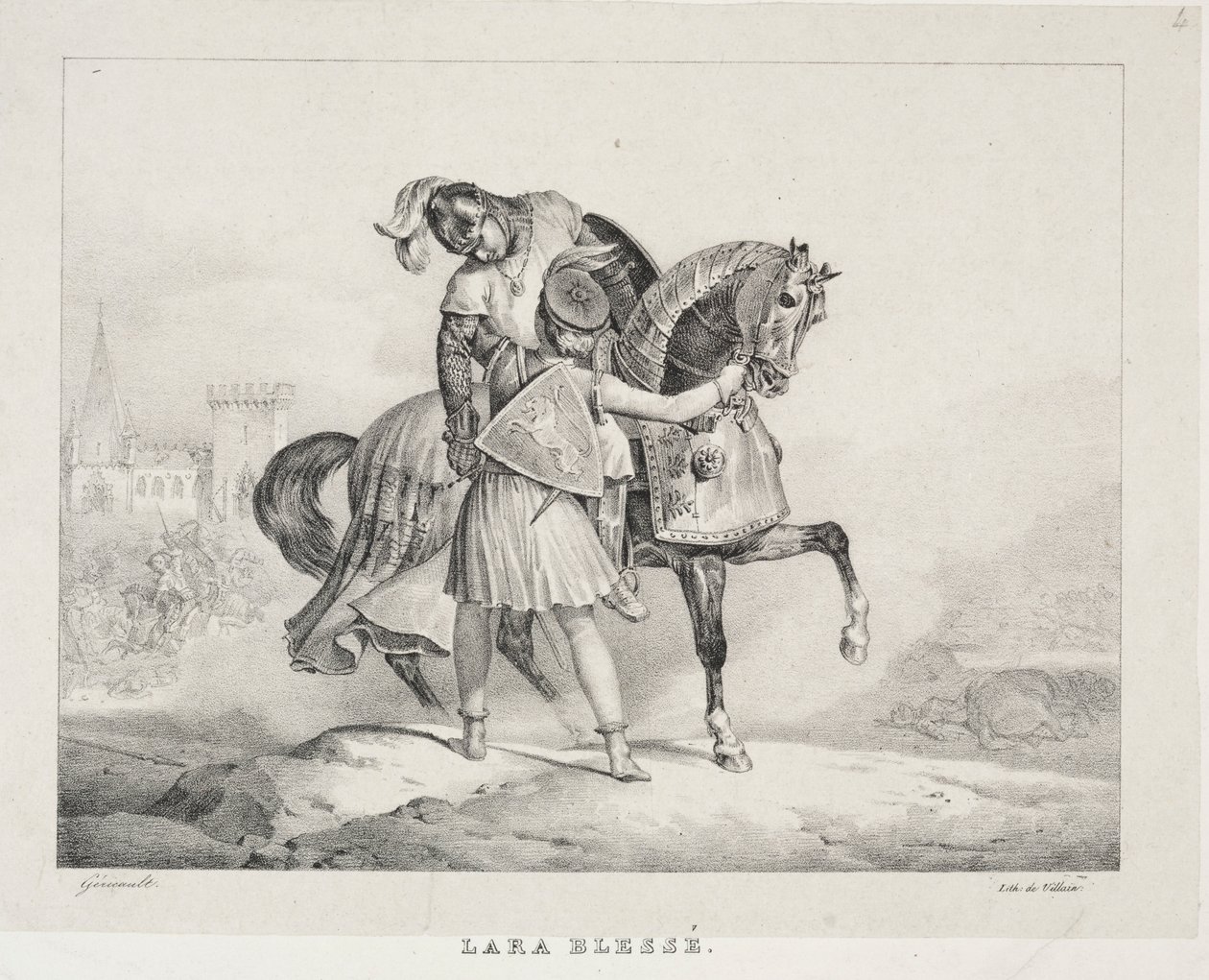Lara ranna. autorstwa Theodore Gericault