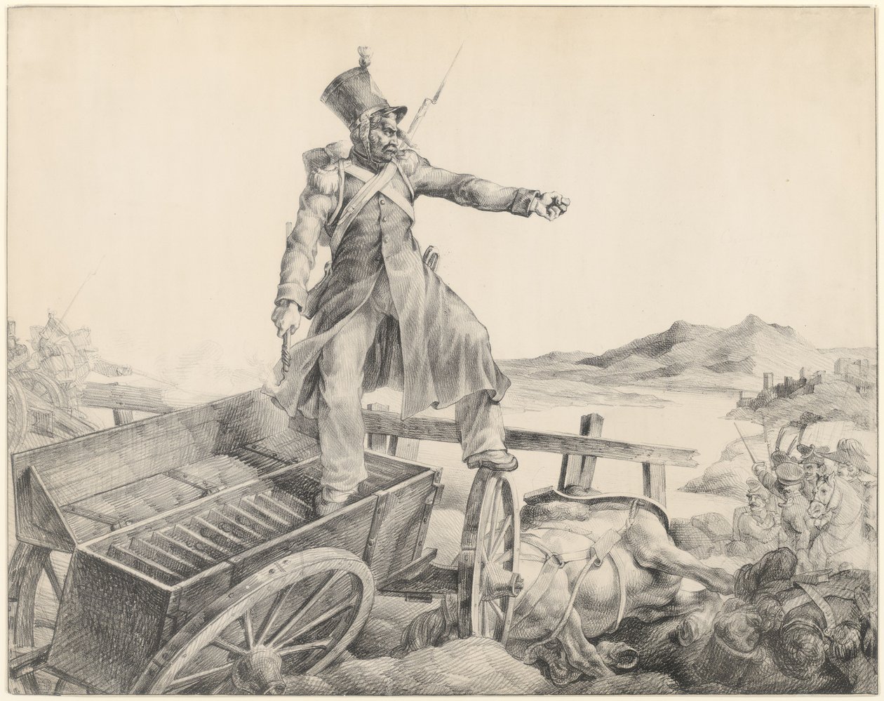 Wóz artyleryjski (Artillery Caisson) autorstwa Theodore Gericault
