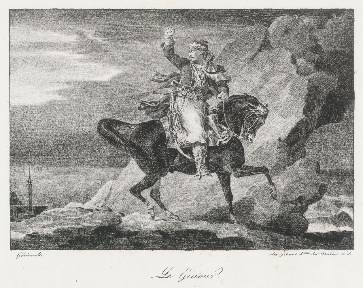 Le Giaour (Giaour) autorstwa Theodore Gericault