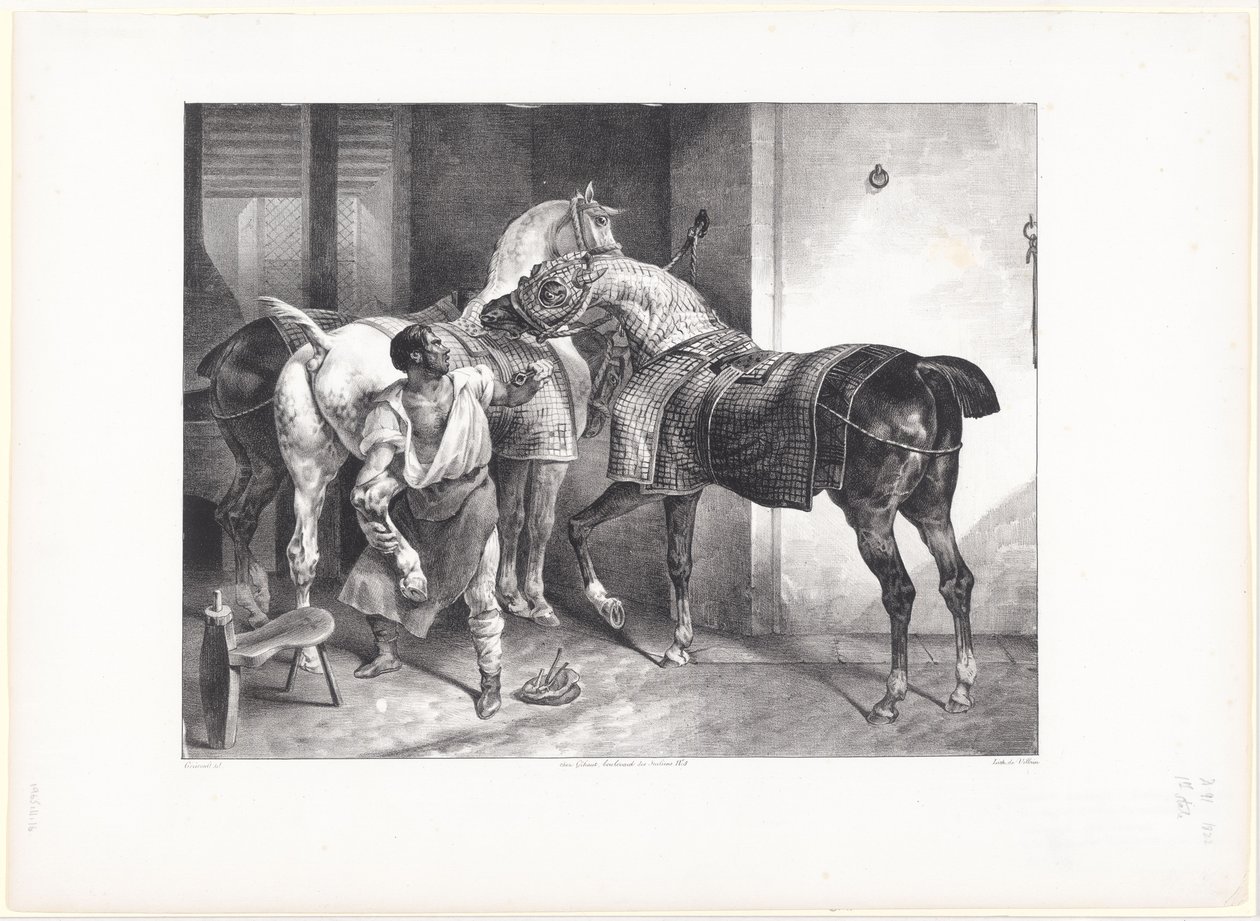 Angielski kowal (The English Farrier) autorstwa Theodore Gericault