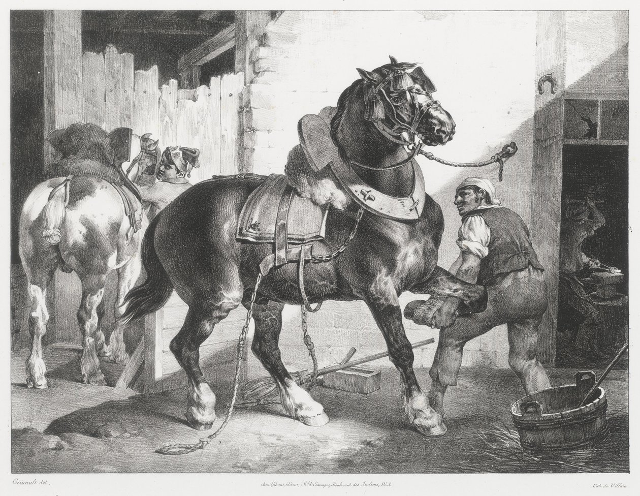 Francuski kowal (The French Blacksmith) autorstwa Theodore Gericault