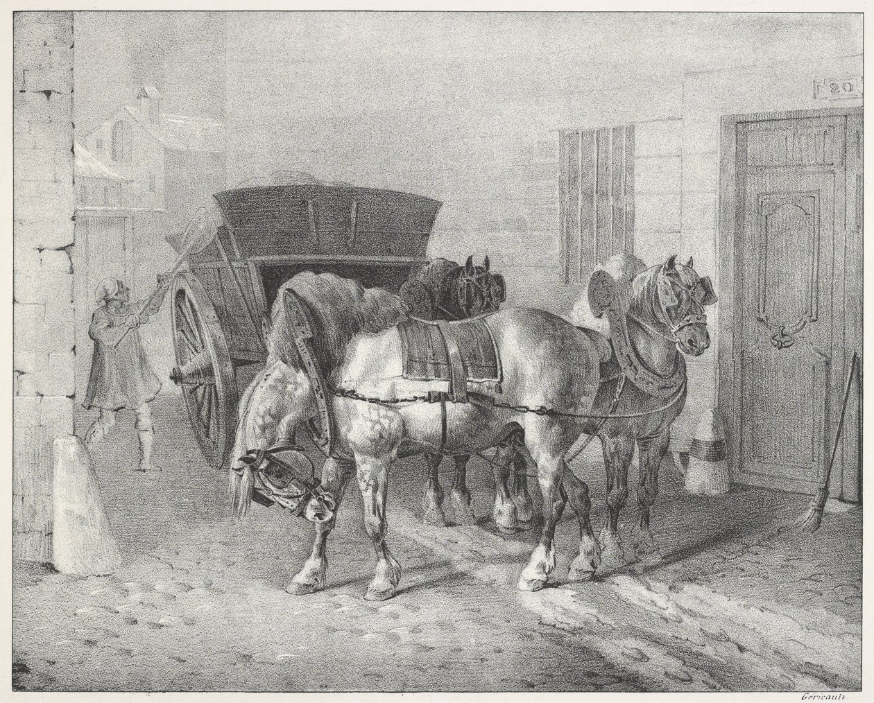 Les Boueux (Sprzątacze ulic) autorstwa Theodore Gericault