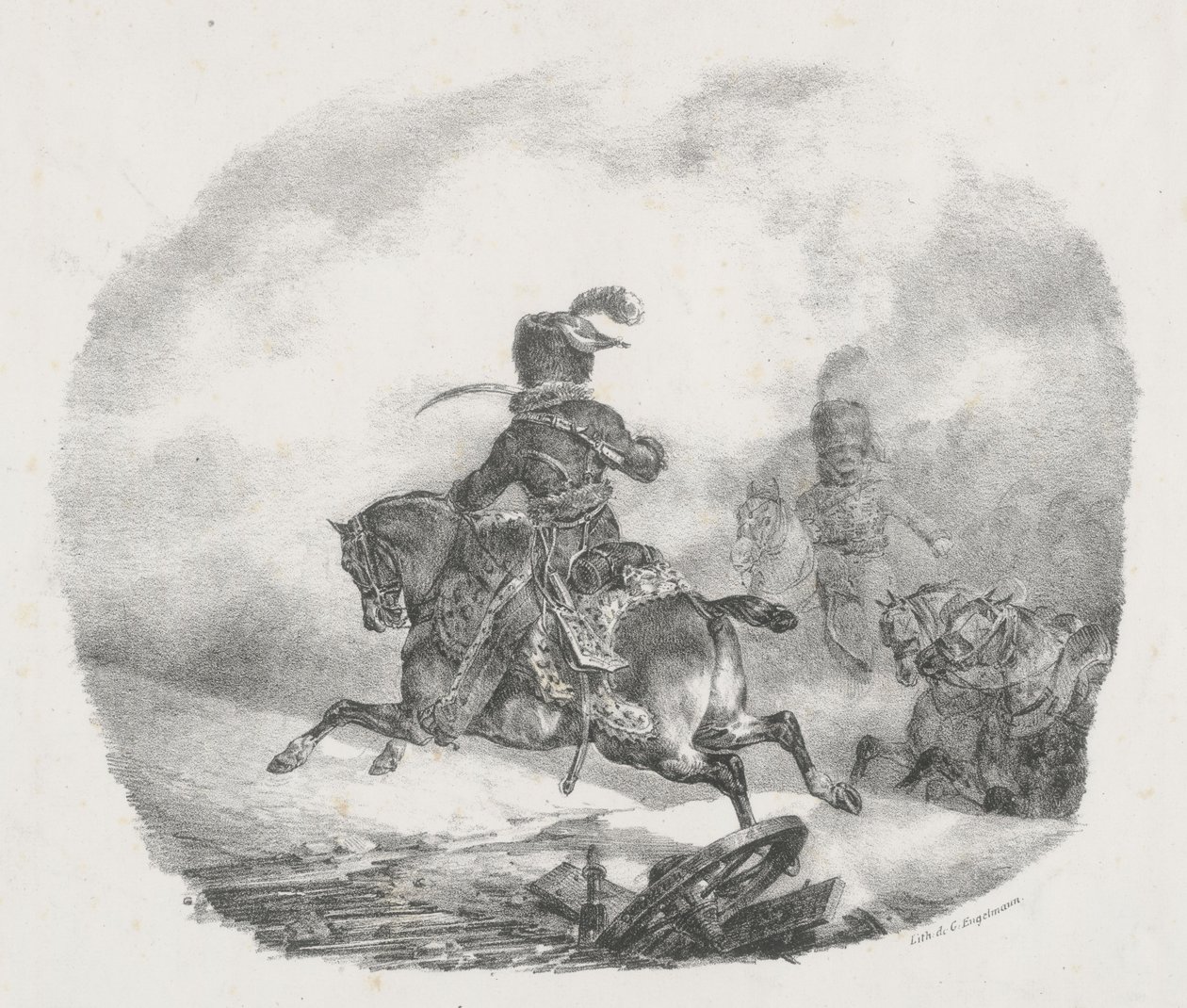 Oficer artylerii lekkiej Gwardii Cesarskiej (Light Artillery Officer of the Imperial Guard) autorstwa Theodore Gericault