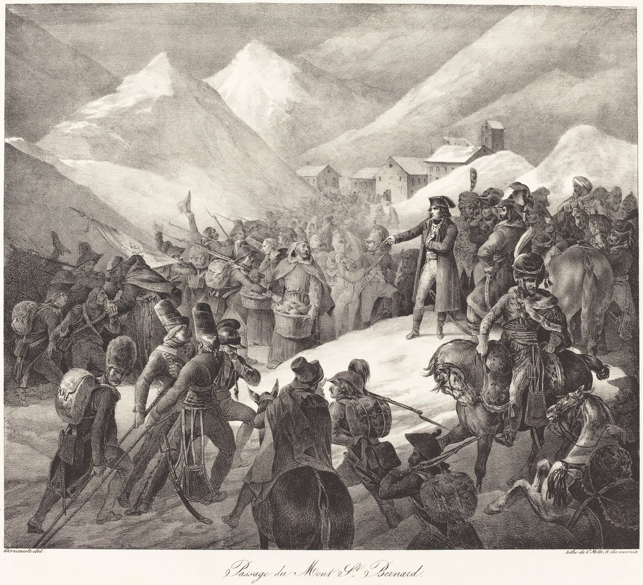 Passage du Mont St. Bernard (Armia Napoleona przekraczająca Przełęcz św. Bernarda) autorstwa Theodore Gericault