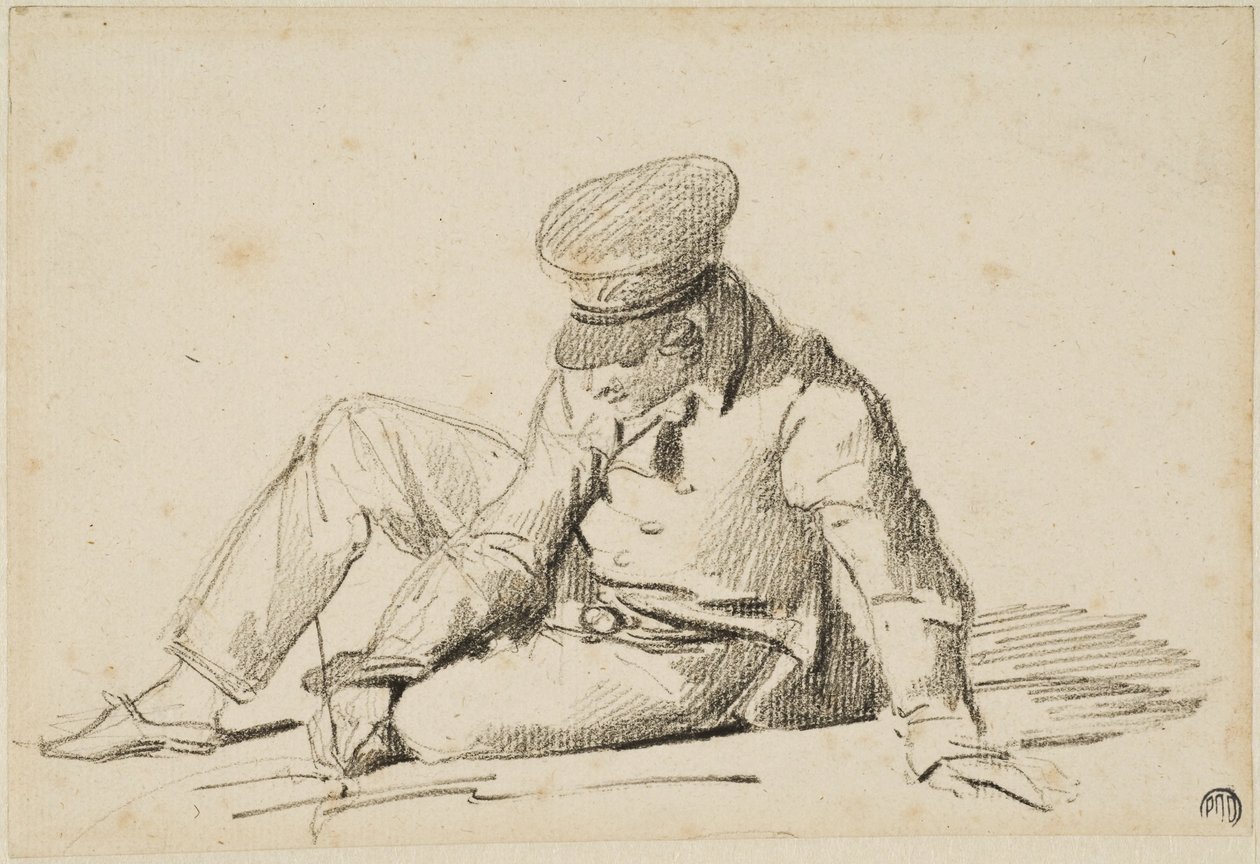 Chłopiec rysujący na ulicy autorstwa Theodore Gericault